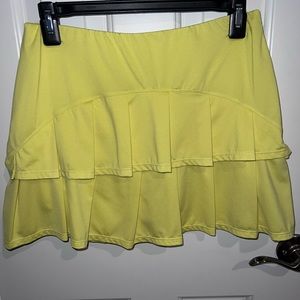 Tail Bright Yellow Tennis or Pickleball skort with built-in shorts.